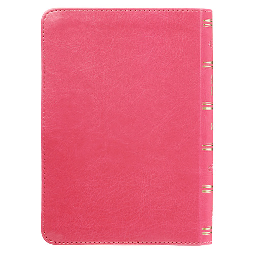 KJV Compact Large Print Lux-Leather Pink