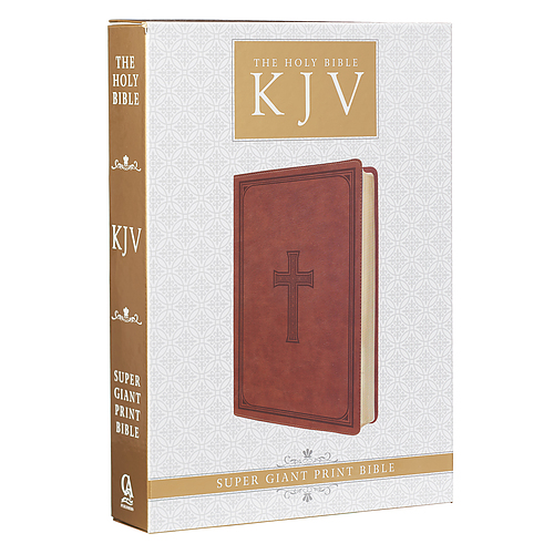 KJV Super Giant Print Lux-Leather Tan