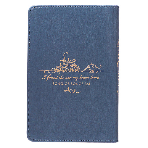 Mr. & Mrs. 366 Devotions for Couples Blue Faux Leather Devotional