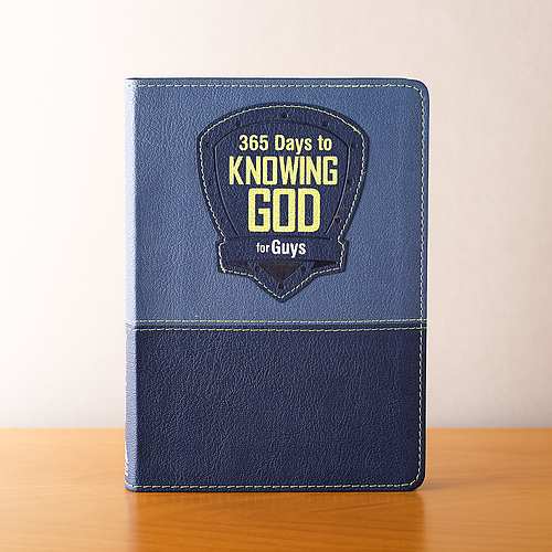 Kid Book 365 Days to Knowing God for Guys Faux Leather