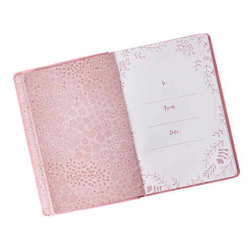 I Know the Plans Slimline LuxLeather Journal in Pink