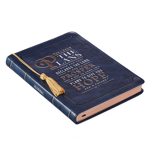 Journal-I Know The Plans-Navy LuxLeather