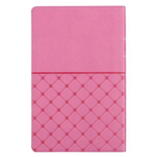 KJV Gift Bible, Pink, Imitation Leather, Gilt Edge, Reading Plan, Verse Finder