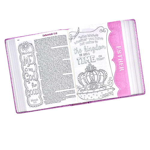 ESV Purple Glitter My Creative Bible for Girls