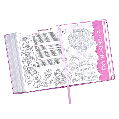 Purple Glitter My Creative Bible for Girls