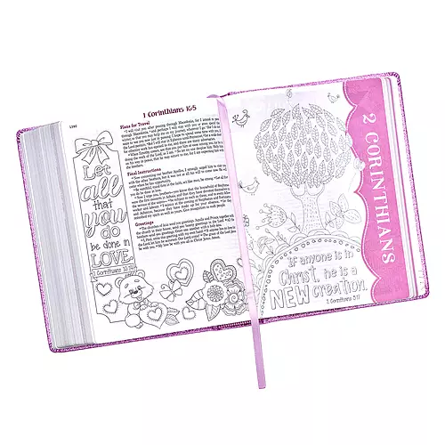 Purple Glitter My Creative Bible for Girls