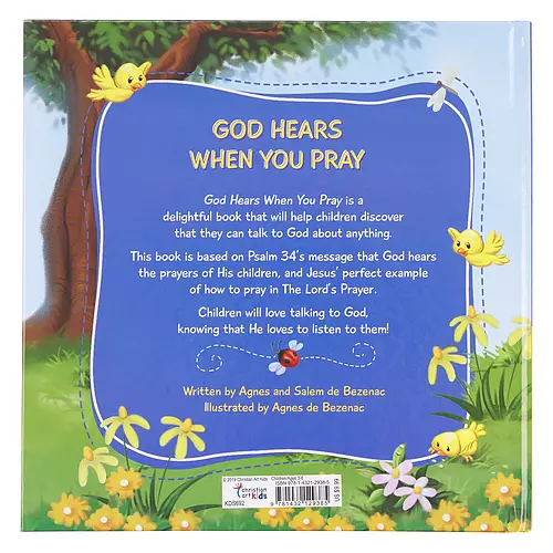 Kid Book God Hears When You Pray Hardcover