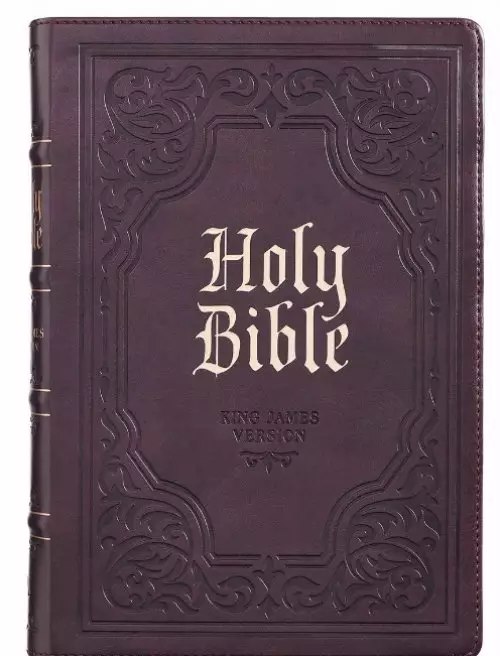 KJV Bible Giant Print Full-size Faux Leather, Dark Brown