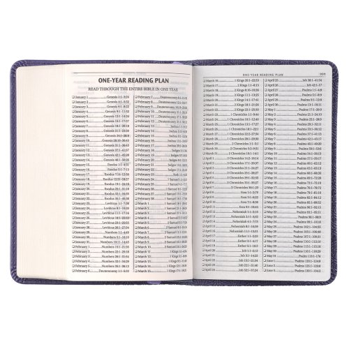 KJV Bible Mini Pocket Faux Leather, Purple