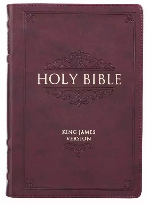 KJV Bible Thinline LP Faux Leather, Burgundy