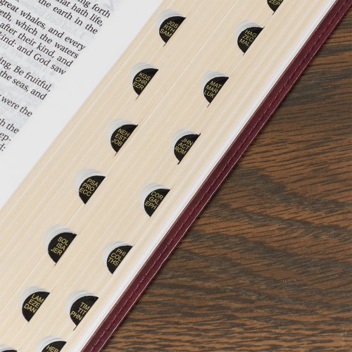 KJV Bible Thinline LP Faux Leather, Burgundy