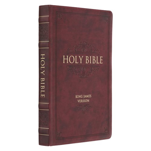 KJV Bible Thinline LP Faux Leather, Burgundy