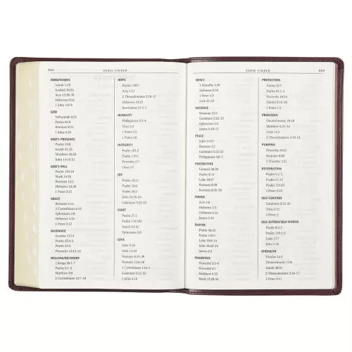 KJV Bible Thinline LP Faux Leather, Burgundy