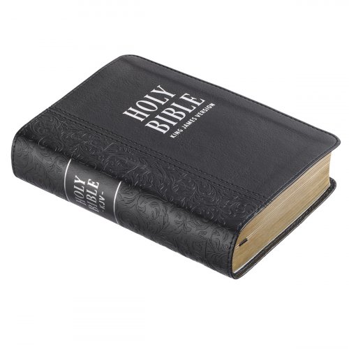 KJV Bible Compact LP Faux Leather, Black