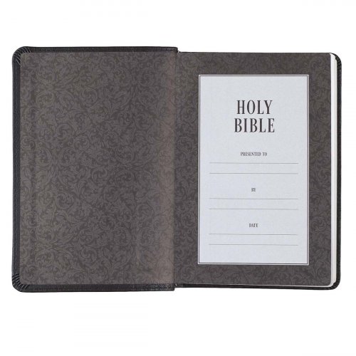 KJV Bible Compact LP Faux Leather, Black