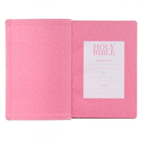 KJV Bible Giant Print Full-size Faux Leather, Pink