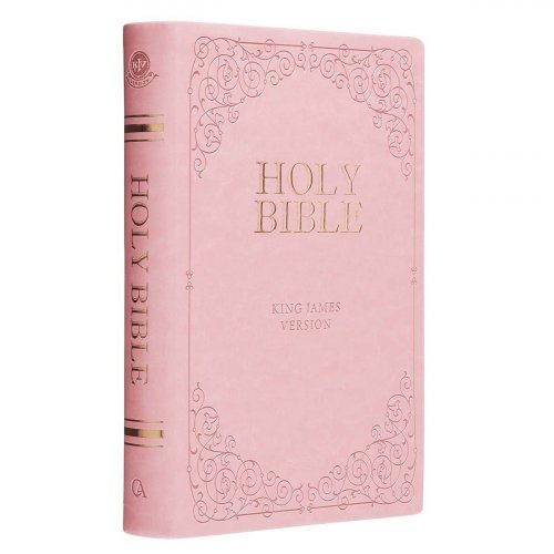 KJV Bible Giant Print Full-size Faux Leather, Pink