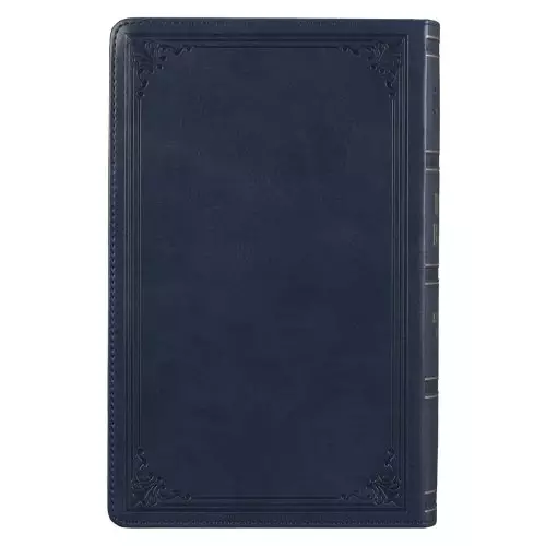 KJV Bible Giant Print Standard-size Faux Leather, Dark Blue