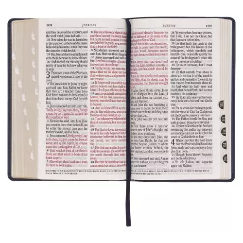 KJV Bible Giant Print Standard-size Faux Leather, Dark Blue