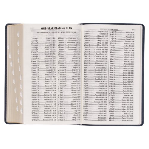 KJV Bible Giant Print Standard-size Faux Leather, Dark Blue