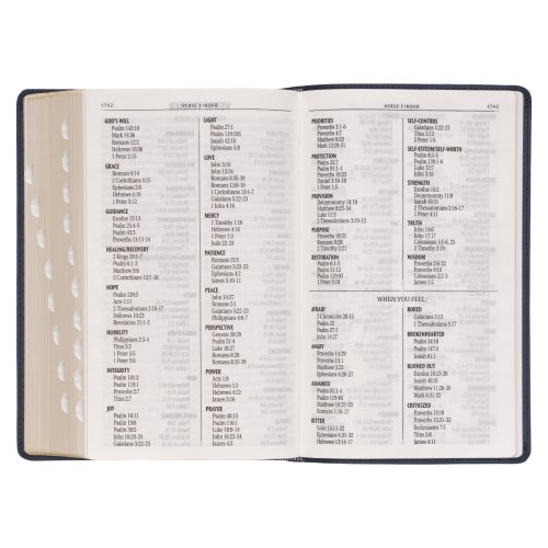 KJV Bible Giant Print Standard-size Faux Leather, Dark Blue