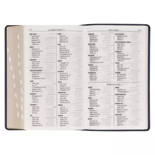 KJV Bible Giant Print Standard-size Faux Leather, Dark Blue