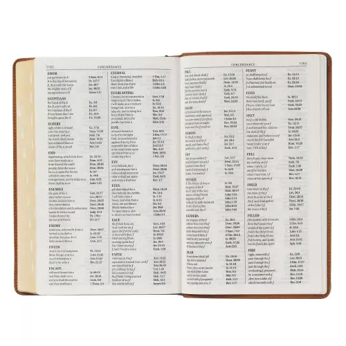 KJV Bible Giant Print Standard-size Full-grain Leather, Butterscotch