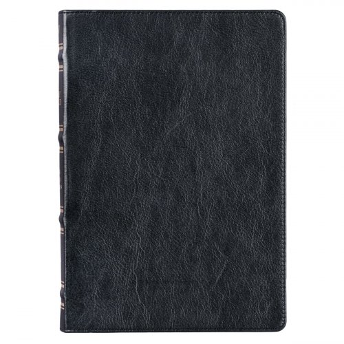 KJV Bible Thinline LP Full-grain Leather, Black