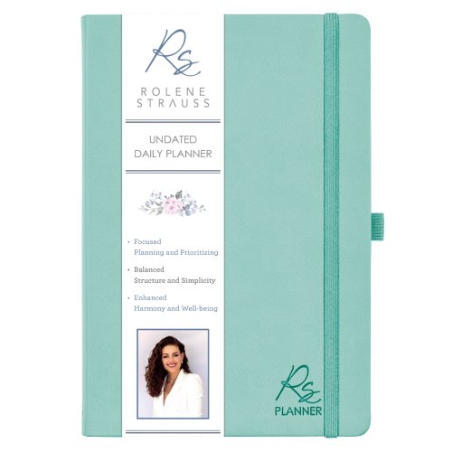 Mint Green Faux Leather Rolene Strauss Undated Planner