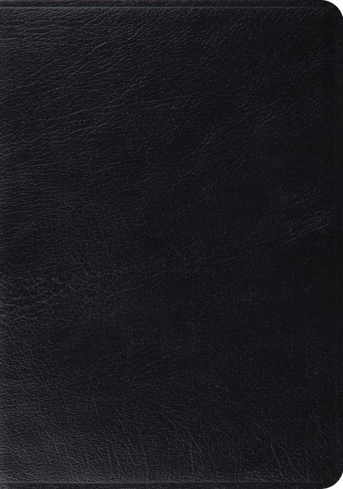 ESV Study Bible, Black, Genuine Leather, 20,000 Study Notes, Cross-Reference, Maps, Illustrated Articles, Gilt Edges, Ribbon Marker