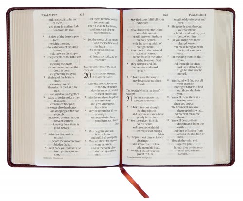 ESV Large Print Bible, Brown, Imitation Leather, Concordance, Ribbon Marker, Red Letter, Gilt Edges, Personal Size