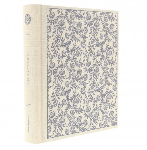 ESV Journaling Bible, Cream, Hardback, Floral Design, Wide Margins, Ribbon Marker, Presentation Page, Double-Column Format, Slip Case, Cream-Coloured Paper