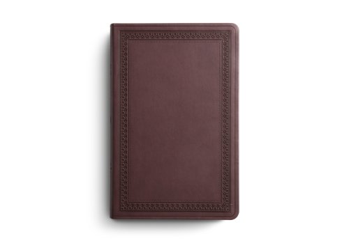 ESV Large Print Value Thinline Bible (TruTone, Mahogany, Border Design)