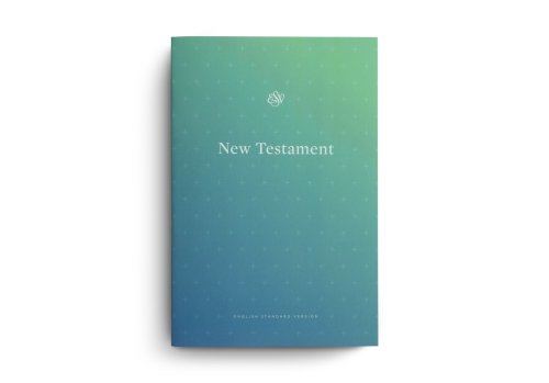 ESV Outreach New Testament, Blue Green, Paperback, Compact, Two Reading Plans