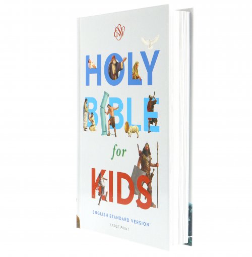 ESV Holy Bible for Kids Grey Hardback Large Print Illustrated Presentation Page Full-Colour Maps