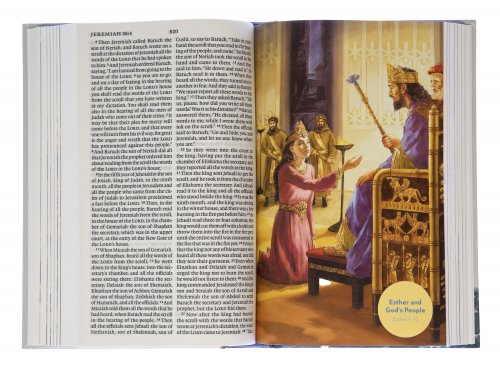 ESV Holy Bible for Kids Grey Hardback Large Print Illustrated Presentation Page Full-Colour Maps