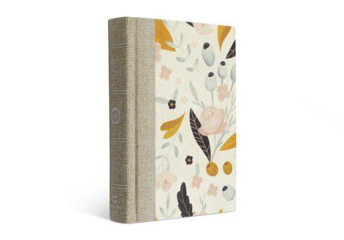 ESV Large Print Compact Bible, Red Letter (Hardcover, Spring Bloom Design)