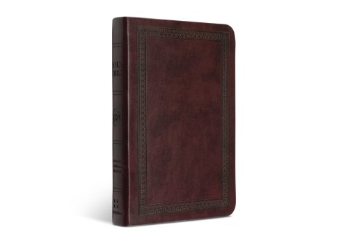 ESV Value Compact Bible (TruTone, Mahogany, Border Design)