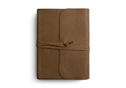 ESV Journaling Bible, Interleaved Edition (Natural Leather, Brown, Flap with Strap)