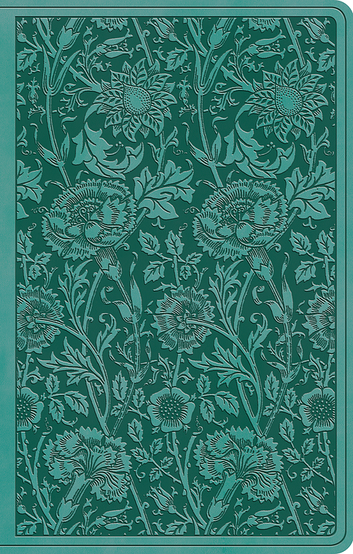 ESV Premium Gift Bible (Trutone, Teal, Floral Design)