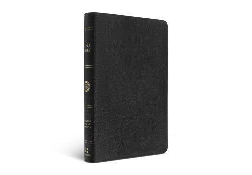 ESV Large Print Thinline Bible (Genuine Leather, Black)