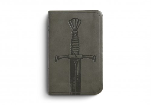 ESV Vest Pocket New Testament with Psalms and Proverbs, TruTone®, Silver, Sword Design