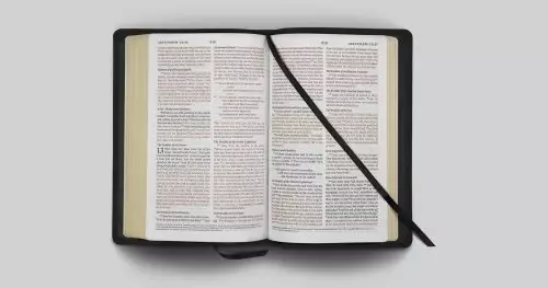 ESV Thinline, Bible, Black, Leather, Red Letter, Maps, Concordance, Ribbon Marker, Pagination Matches ESV Pew Bibles