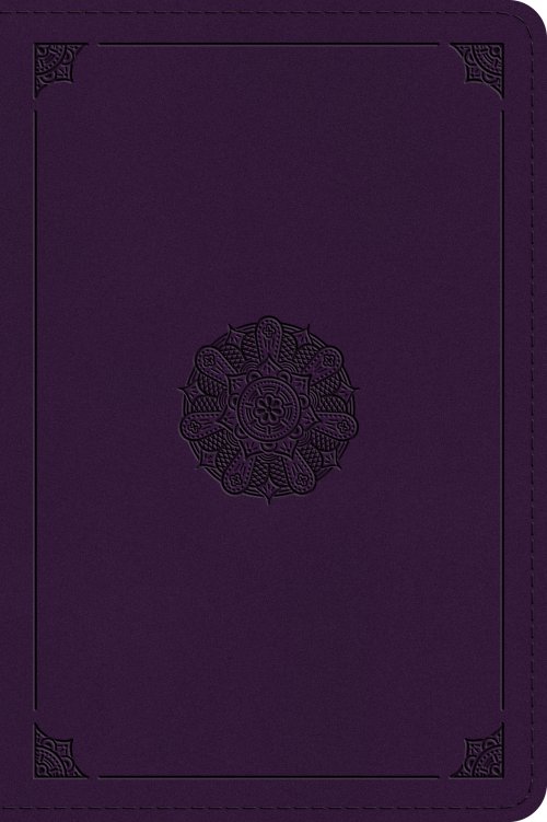 ESV Large Print Bible (TruTone, Lavender, Emblem Design)