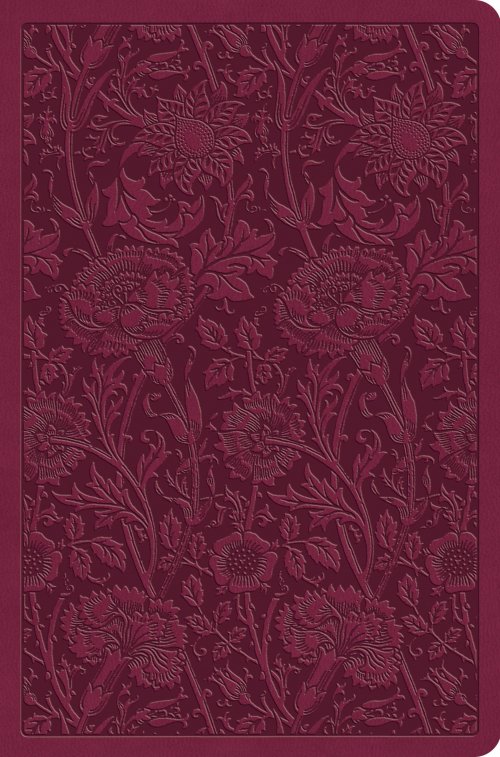 ESV Value Compact Bible (TruTone, Raspberry, Floral Design)