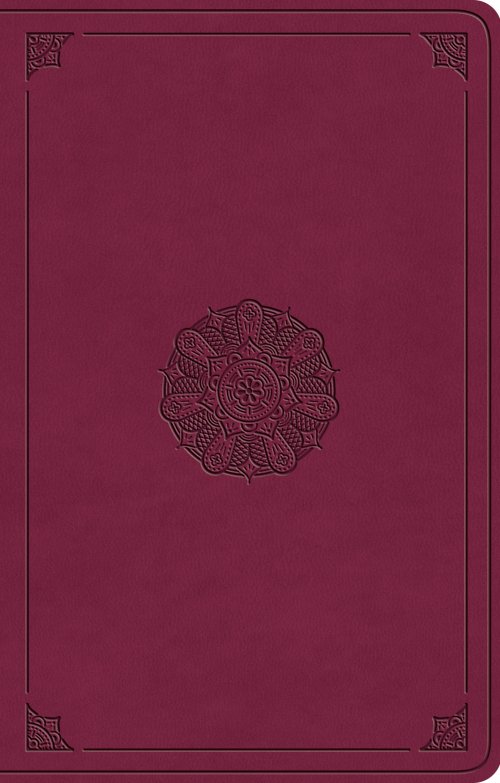 ESV Premium Gift Bible (TruTone, Raspberry, Emblem Design)