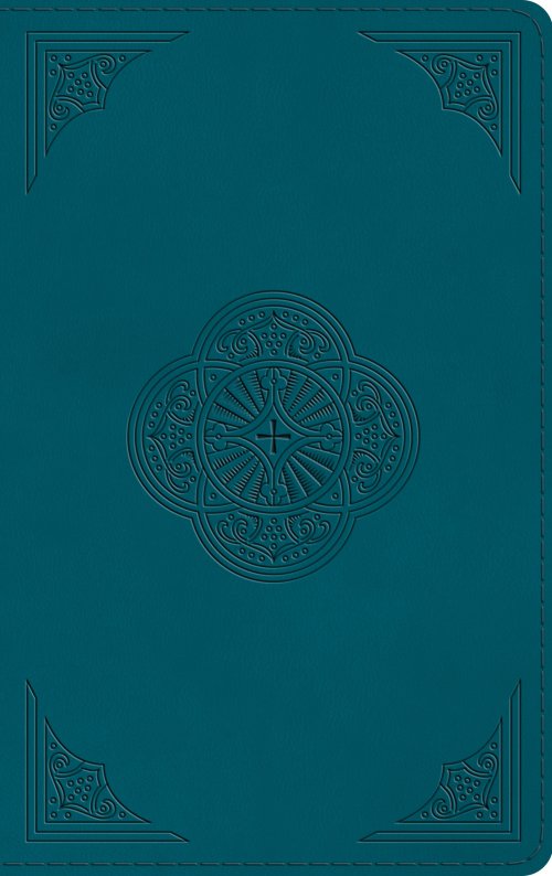 ESV Thinline Bible, Red Letter (TruTone, Deep Teal, Rotunda Design)