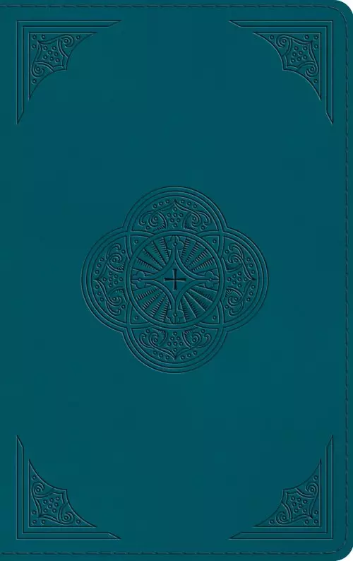 ESV Thinline Bible, Red Letter (TruTone, Deep Teal, Rotunda Design)