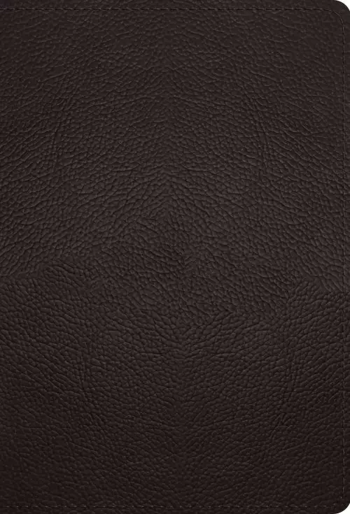 ESV Large Print Compact Bible, Red Letter (Buffalo Leather, Deep Brown)