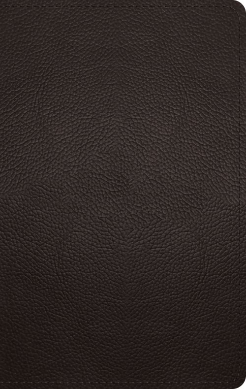 ESV Large Print Personal Size Bible, Red Letter (Buffalo Leather, Deep Brown)